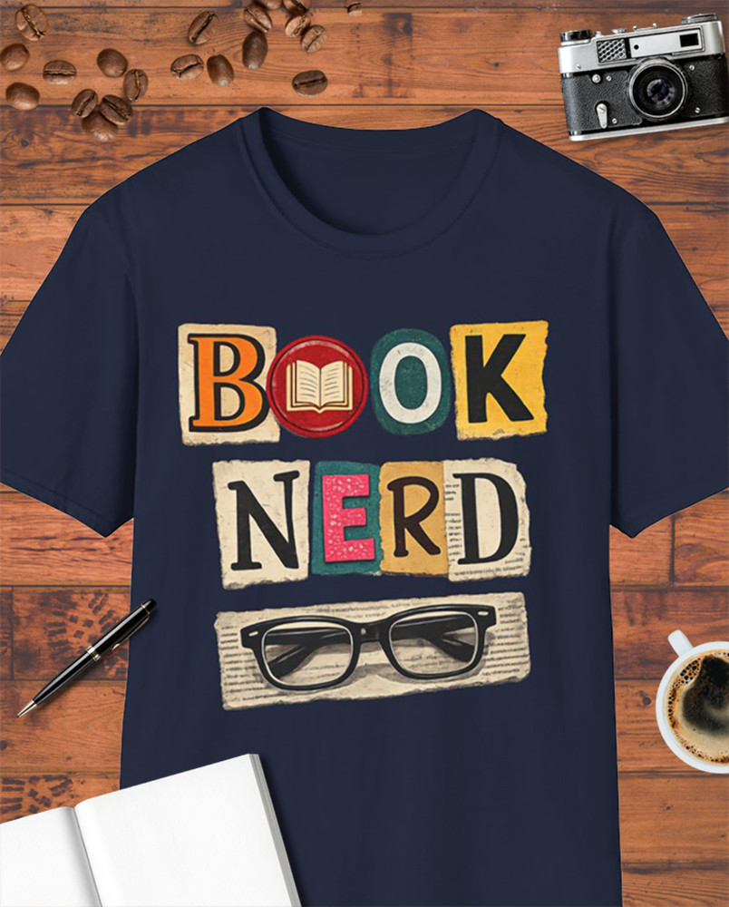 Book Nerd Glasses T-Shirt