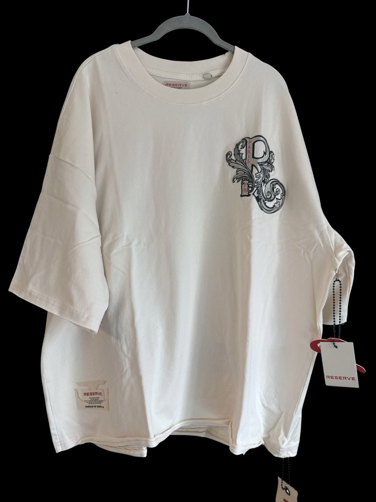 Reserve Graphic Logo Bone Men’s 2XL Crew Neck Short Sleeve Tee