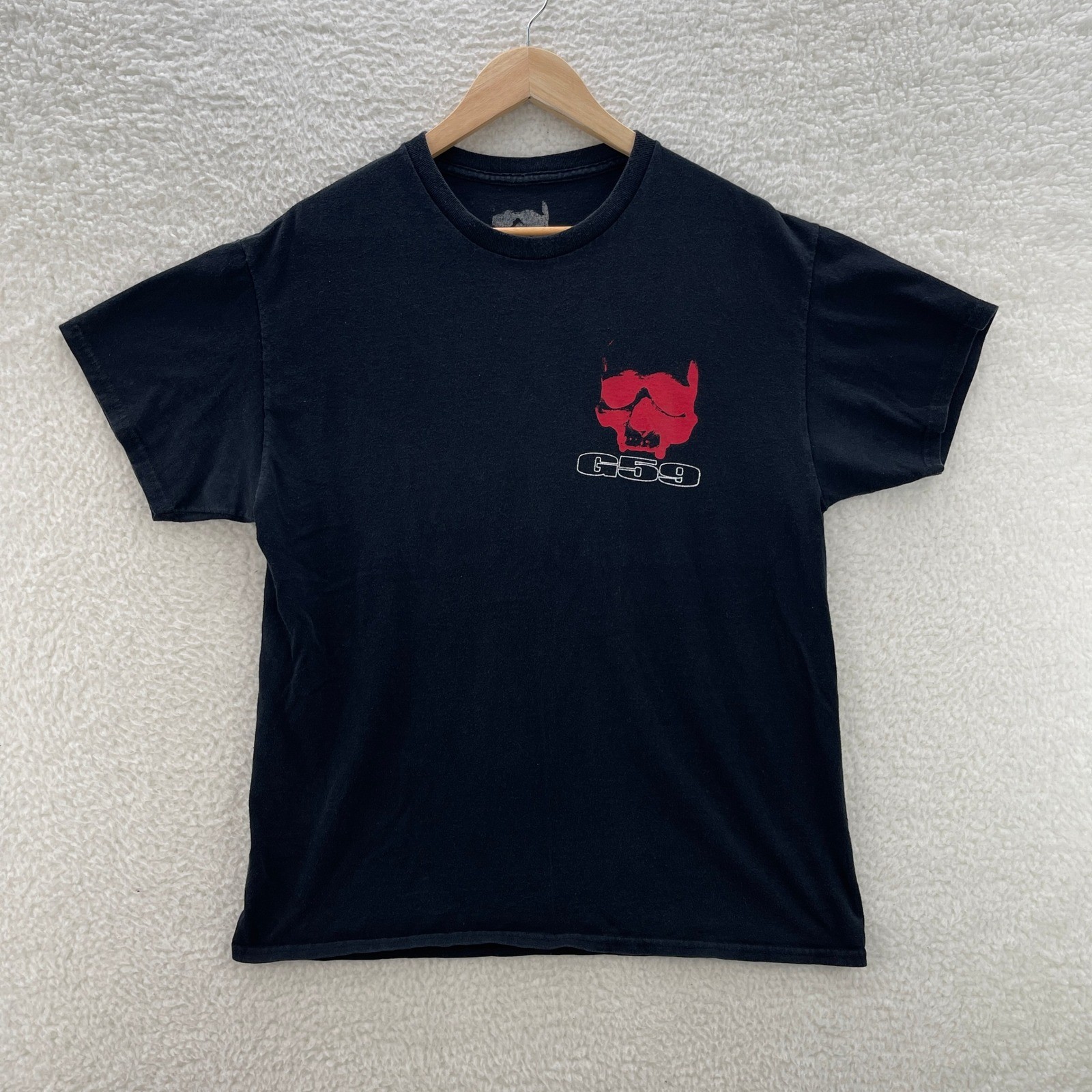 G59 Shirt Mens Large Black Red Suicideboys Skull Hip Hop Rap Music Goth Street gallery