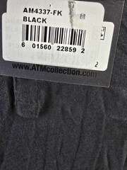 ATM Anthony Thomas Melillo Slub Jersey Short Sleeve Henley T-Shirt Men’s M Black