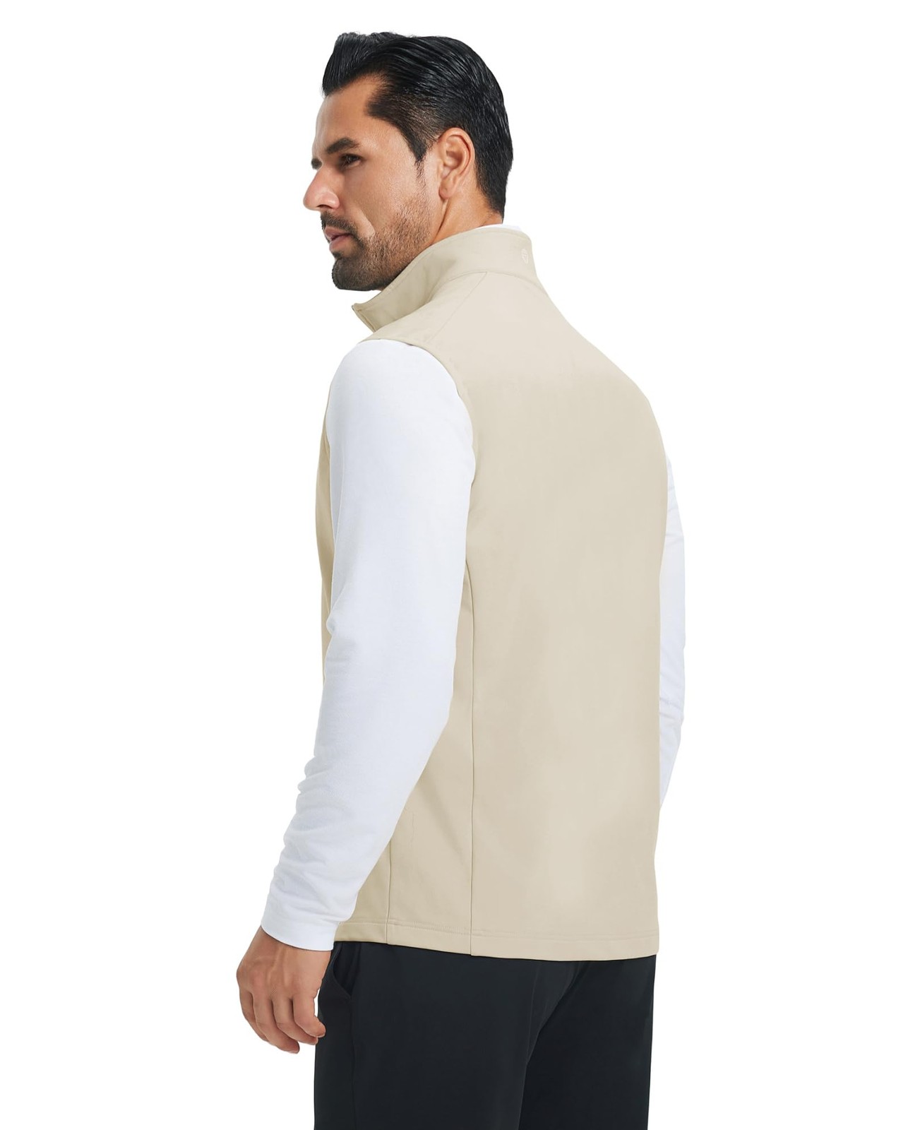 Mens Vests Outerwear Athletic Lightweight Midlayer Full Zip Casual Sleeveless... gallery