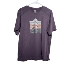 REI Co-Op T-Shirt Men’s Medium Short Sleeve Athletic Crew Neck Shirt Casual Top