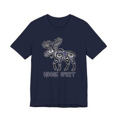 Moose Spirit Native American Formline Art T-Shirt | Animal Graphic Tee Shirt