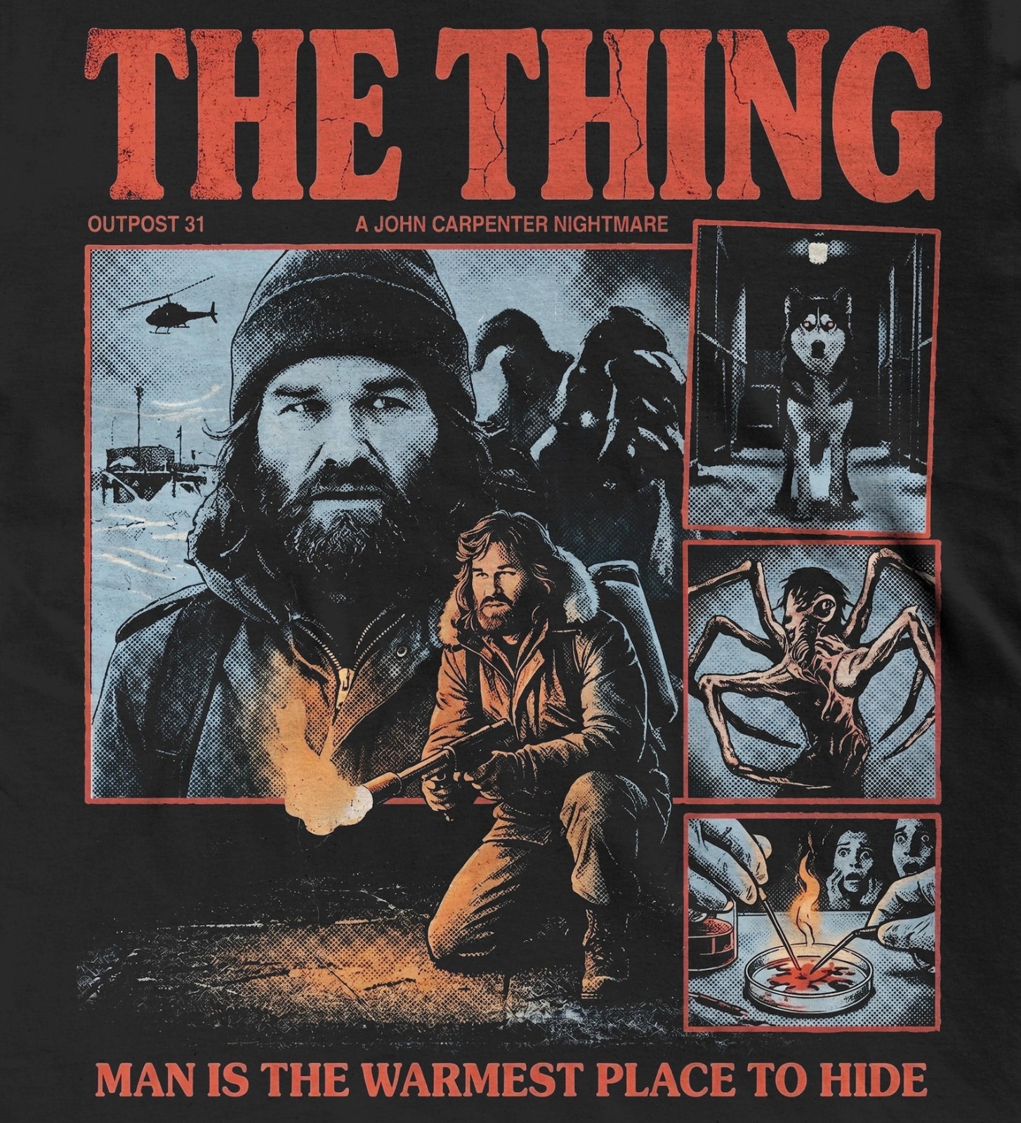 The Thing Movie Shirt, 80s Sci Fi Horror Tee, MacReady Film Lover Gift gallery