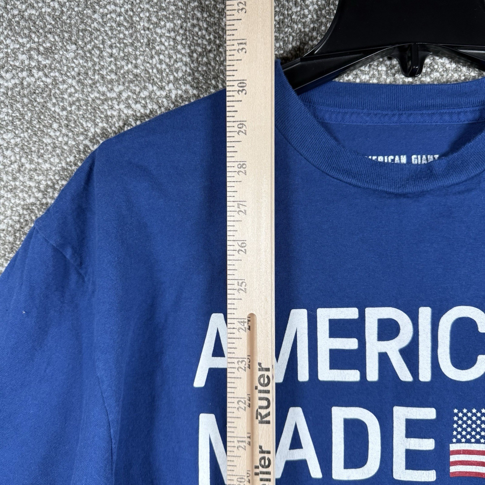 American Giant Flag Collection T Shirt Mens XL Blue American Made USA gallery