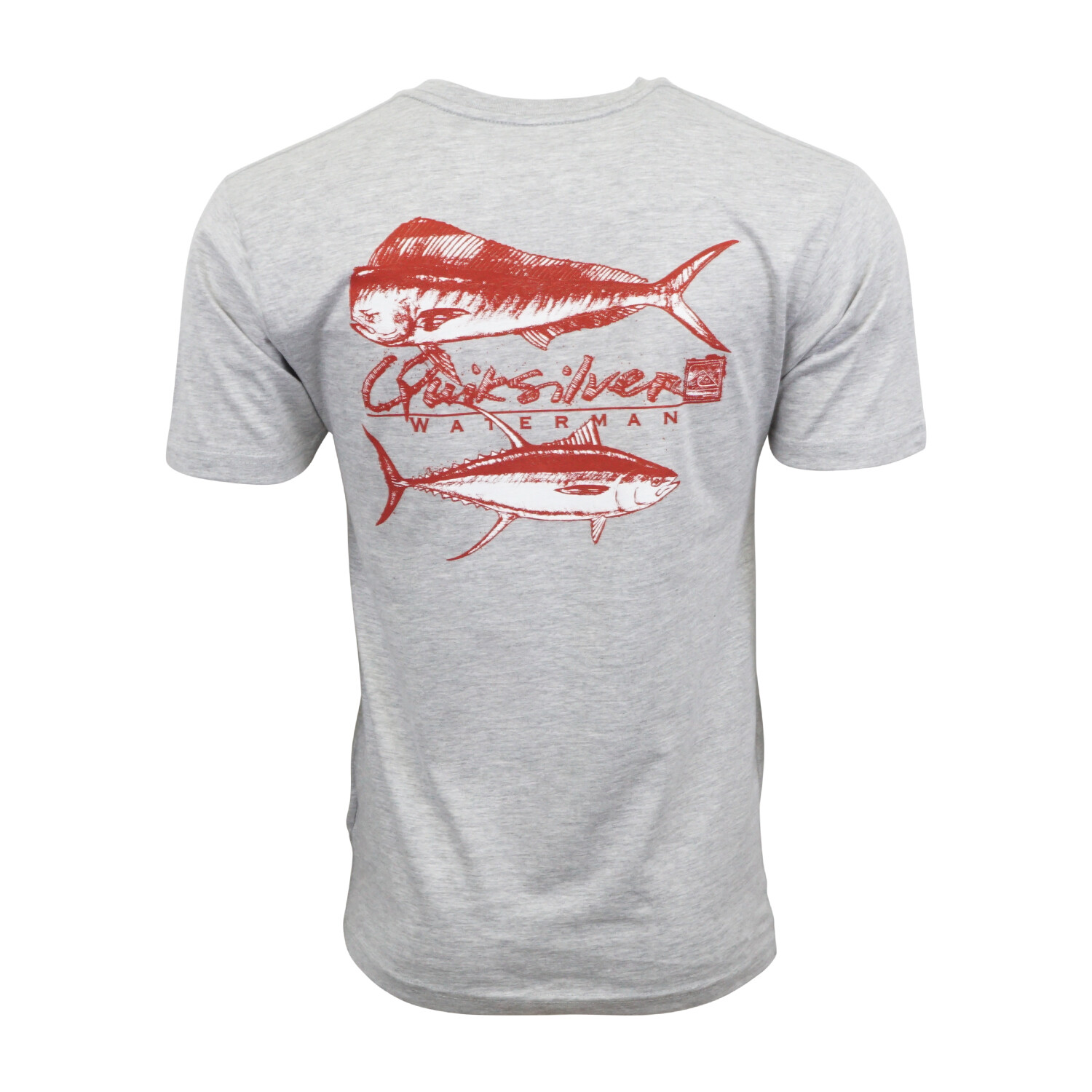 QUIKSILVER MENS MAHI FISHING T SHIRT GRAY