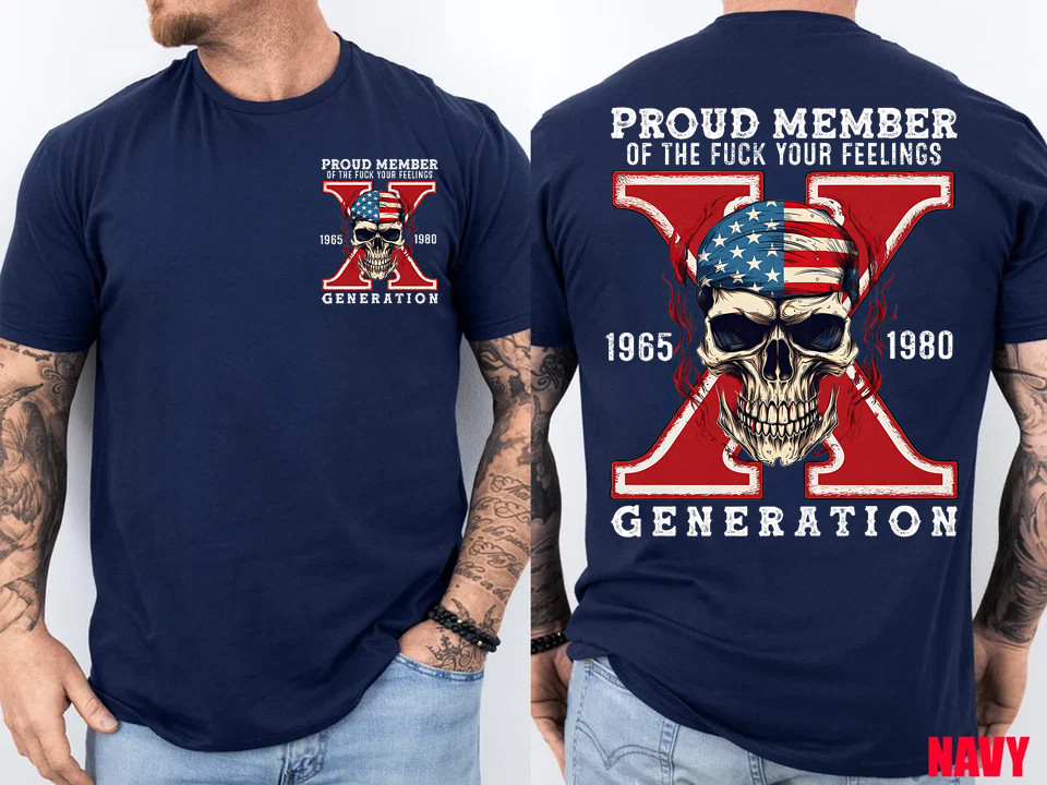 Proud Member of Your Feelings Horror Skull X Generation 2 Side T-Shirt gallery