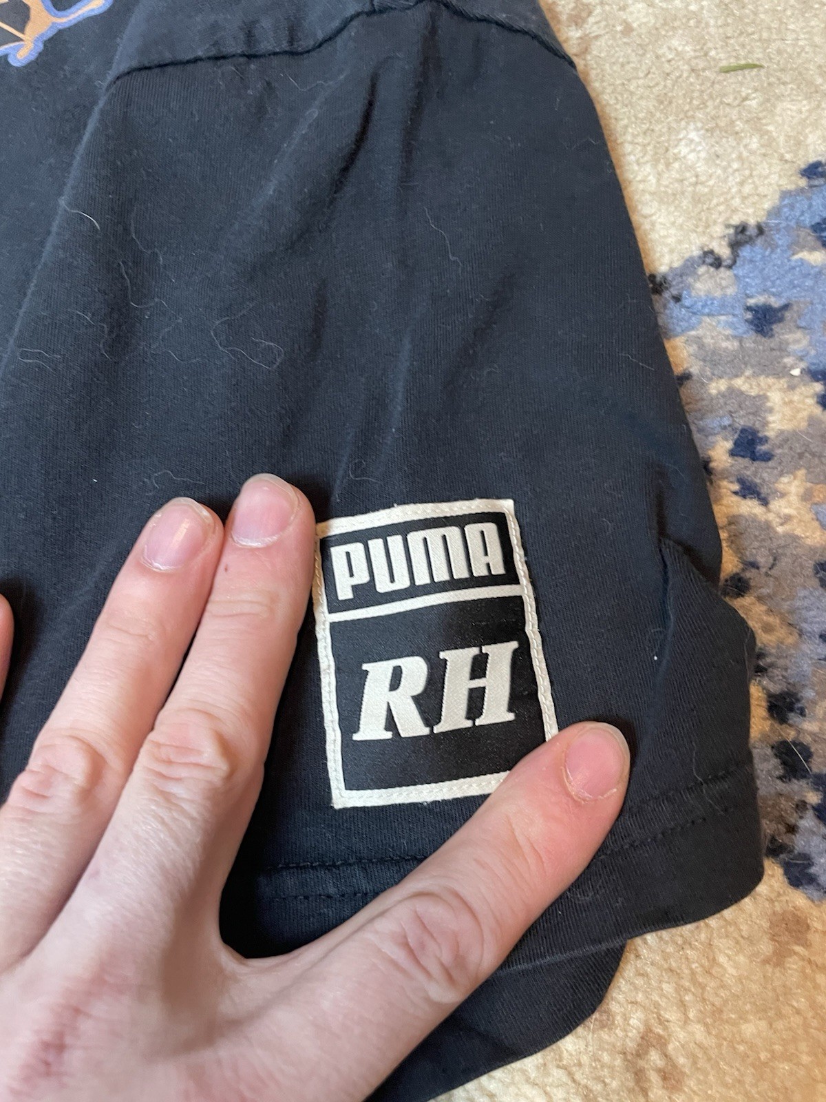 Puma X Rhude Graphic T Shirt Large Black Cheeta￼ gallery