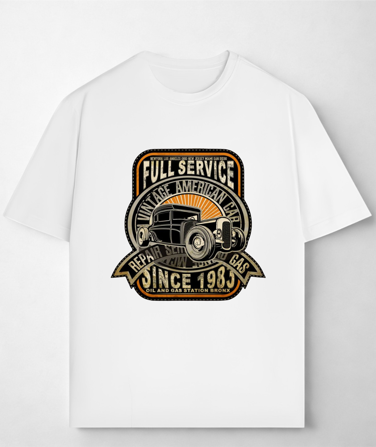 Classic Car Garage Graphic T-Shirt Retro Automotive Enthusiast Tee gallery
