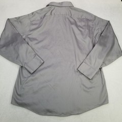 Geoffrey Beene Fitted Long Sleeve Button Down Dress Shirt Men’s 18 34/35 Grey