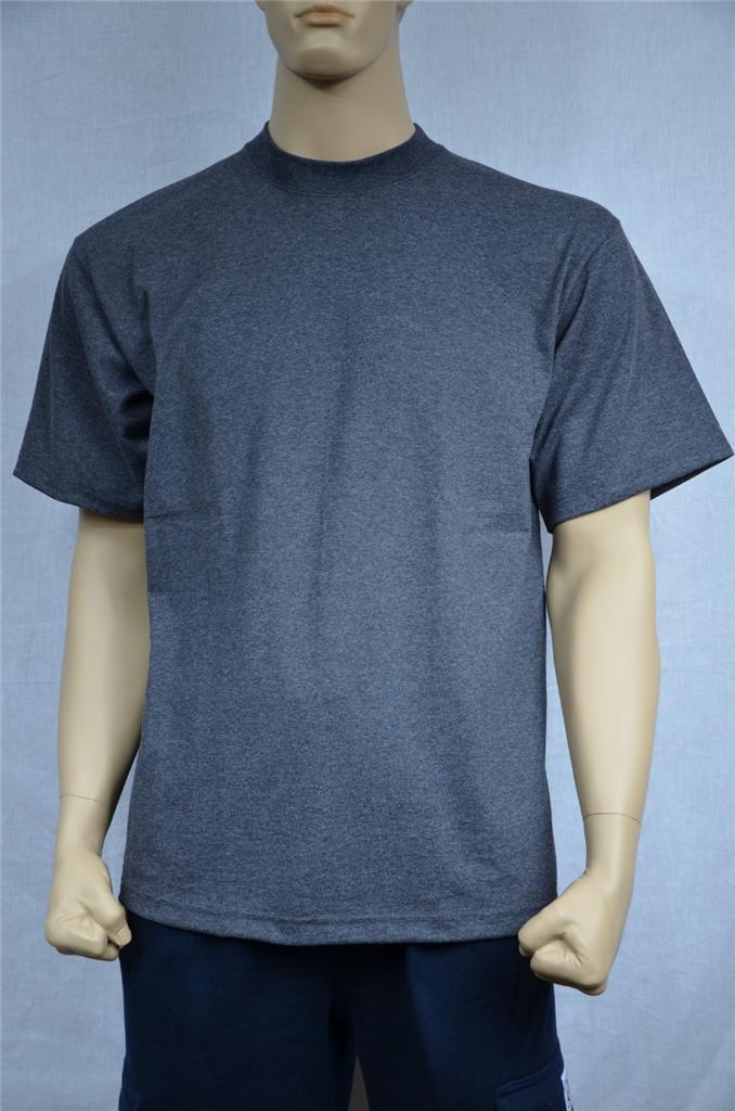 1 NEW SHAKA WEAR SUPER MAX HEAVY WEIGHT T-SHIRT CHARCOAL TEE PLAIN S-5XLT gallery