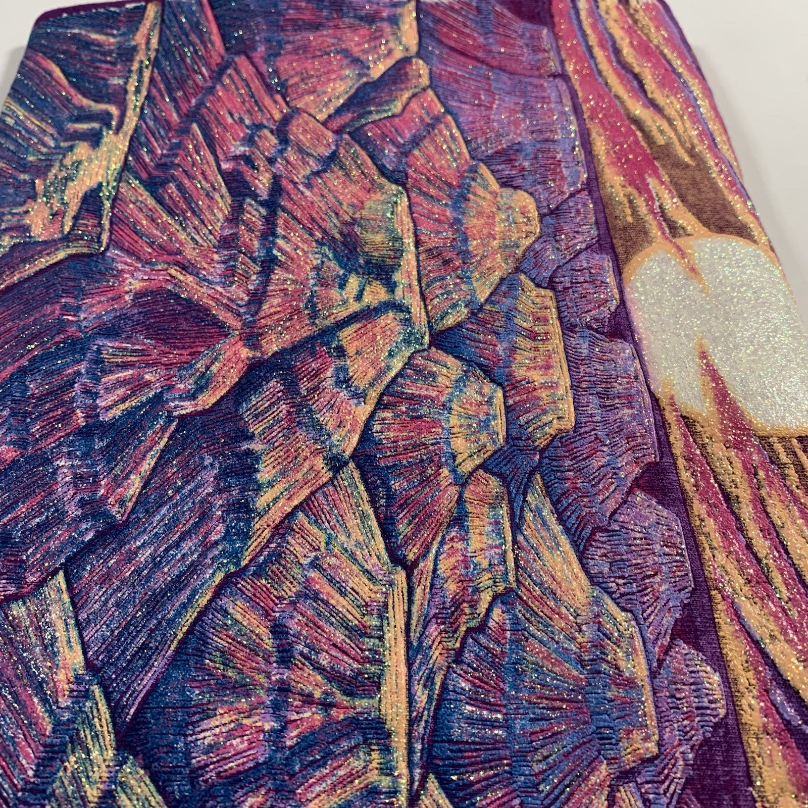 VTG 90s Grand Canyon 1992 Glitter Sunset T-Shirt Large Purple Single Stitch gallery