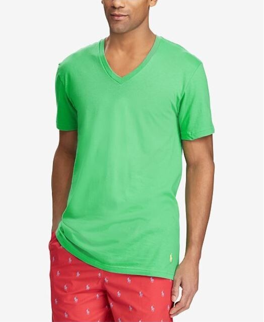 Polo Ralph Lauren 3-Pack Men Cotton Classic V-Neck T-Shirts Multi Size S (34-36) gallery