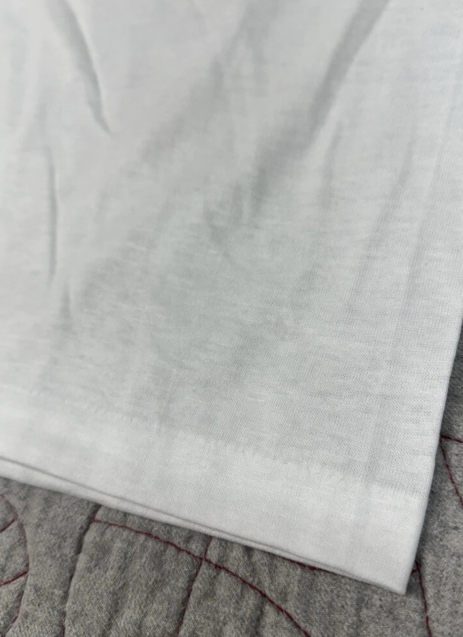 Deadstock Vintage 80s Single Stitch Classic Retro Ringer T-Shirt Adult Blank USA gallery