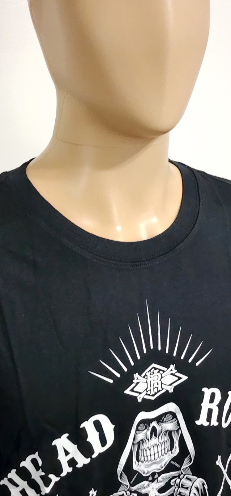 Headrush T Shirt Mens XL Black The Chosen Few Originals Skeleton Print Cotton gallery
