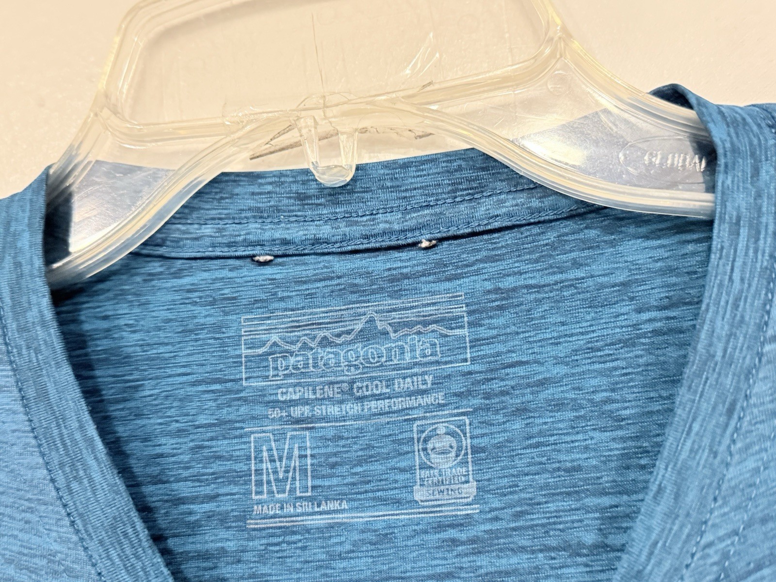 Lot 2 Patagonia Men's Shirt Size Medium Capilene Cool P-6 Logo Organic T-Shirt gallery