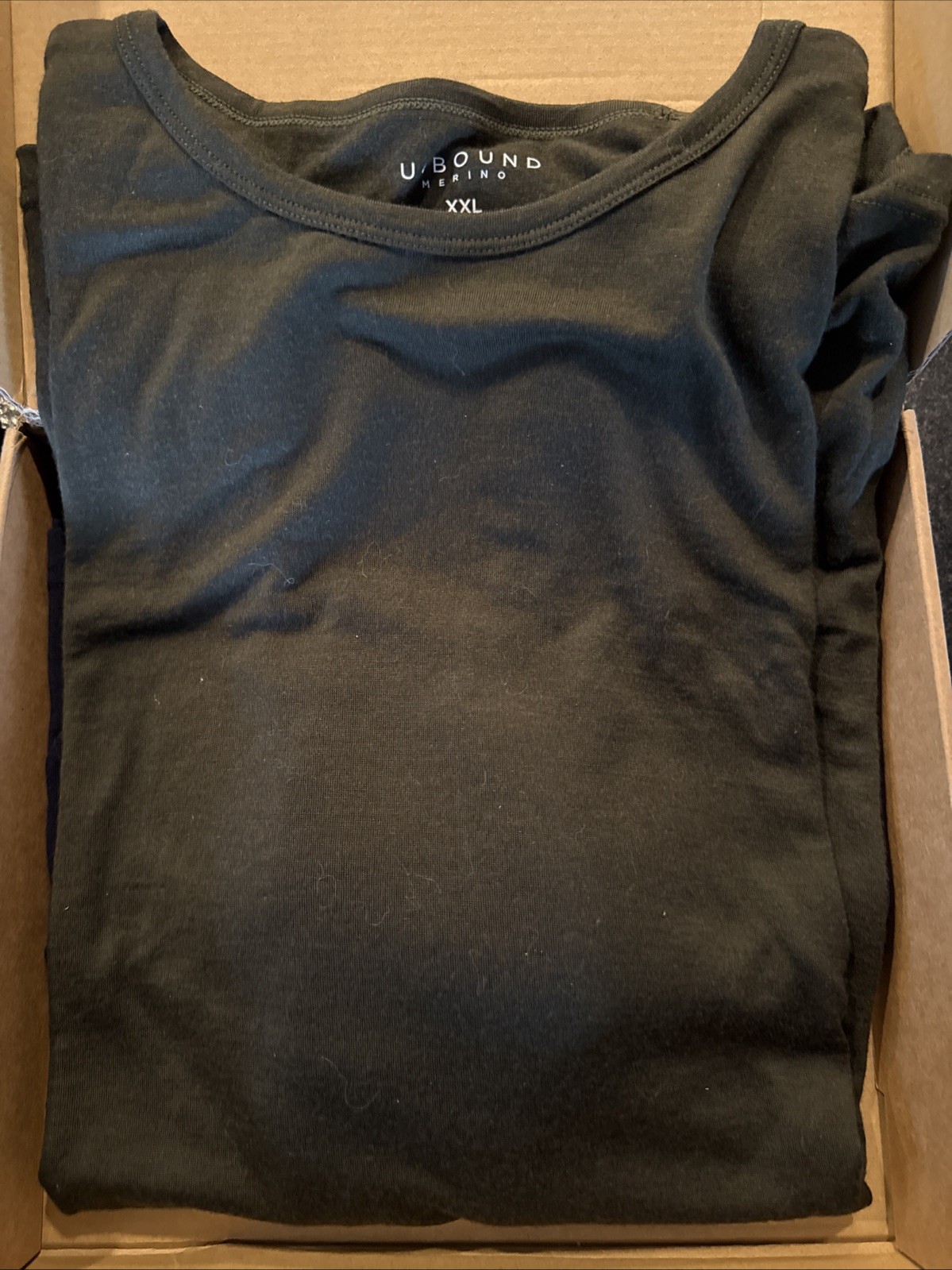 NEW! Unbound Merino Men's XXL 2X 2XL Forest Green Crew T-Shirt Wool Short Sleeve gallery