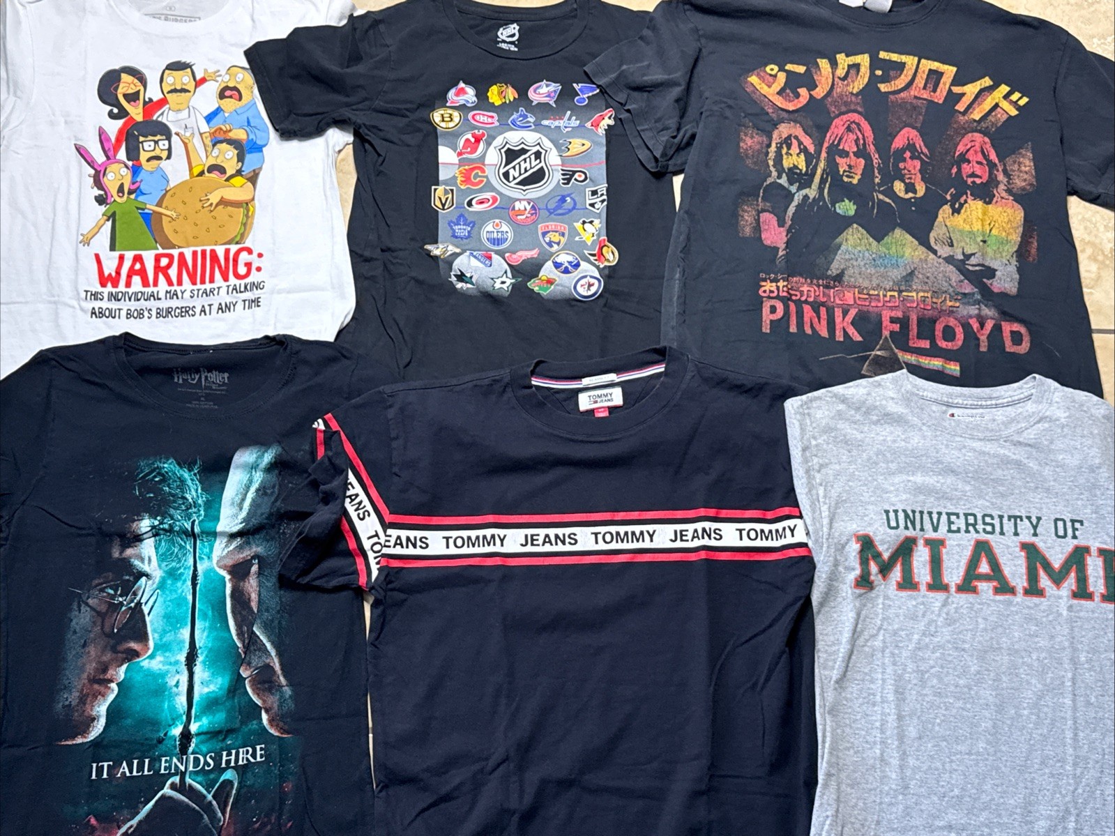 (48 Pc) Random Lot of Graphic TShirts Mixed All Sizes USA Brands Vintage Sports gallery