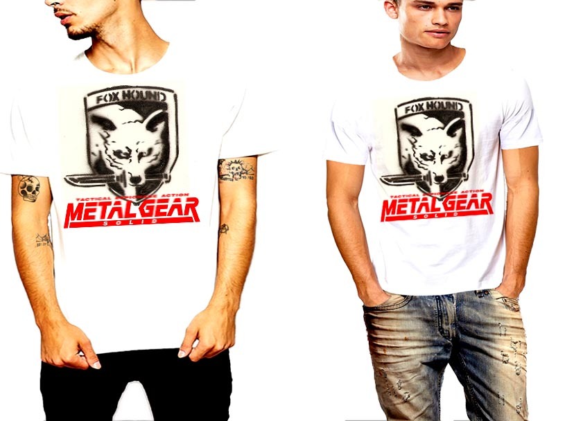 Brand New Metal Gear T-Shirt Fox Hound Solid Snake Tactical Espionage Action Tee gallery