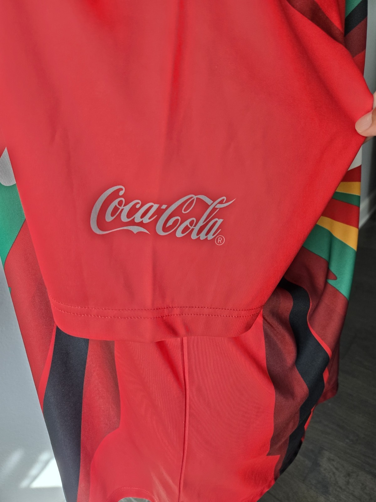 EUC FIFA 2010 Colorful Starburst Africa Coca Cola Soccer Shirt XL gallery
