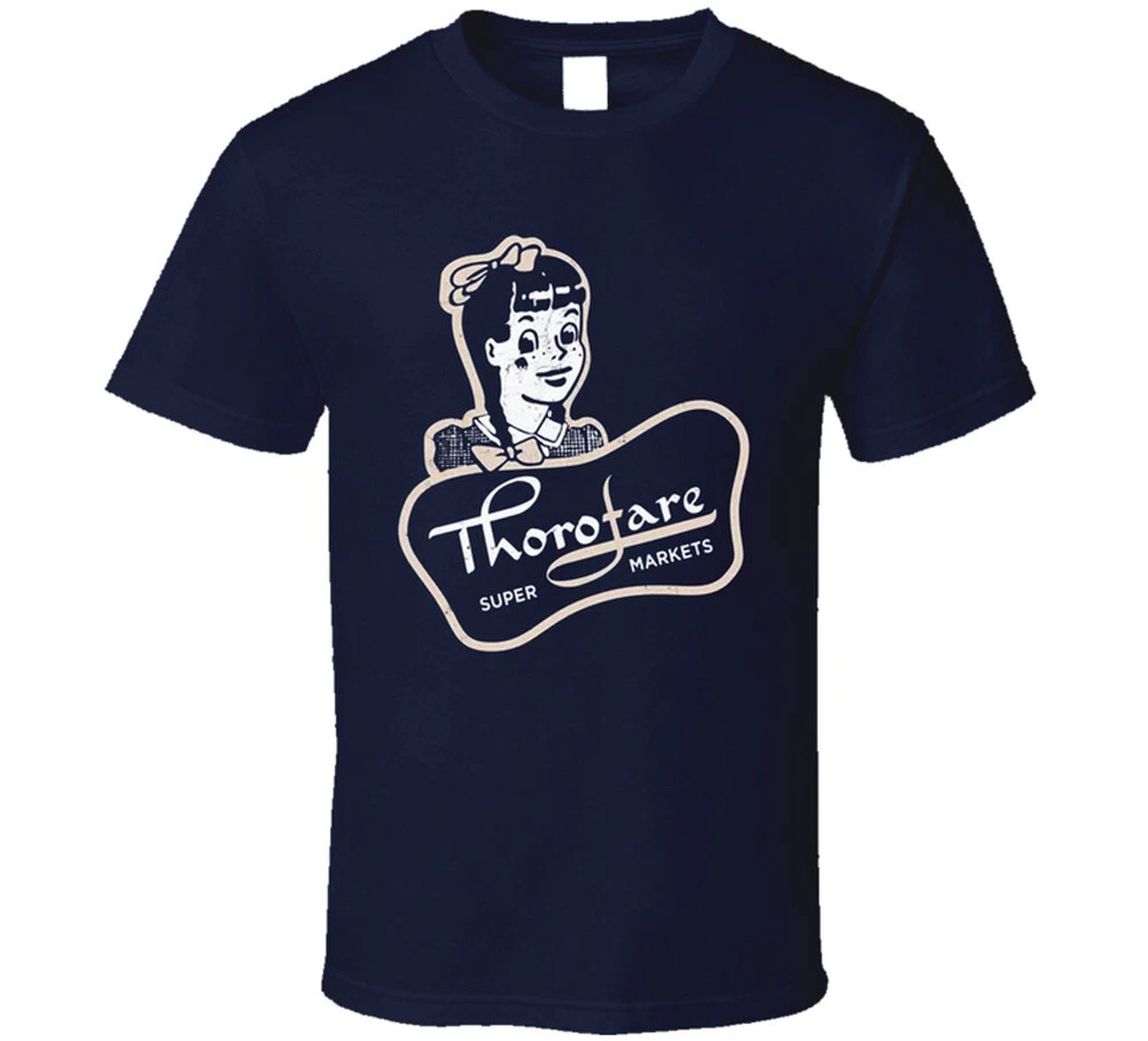 Vintage Thorofare Supermarkets Graphic Tee Unisex Cotton Retro Gift