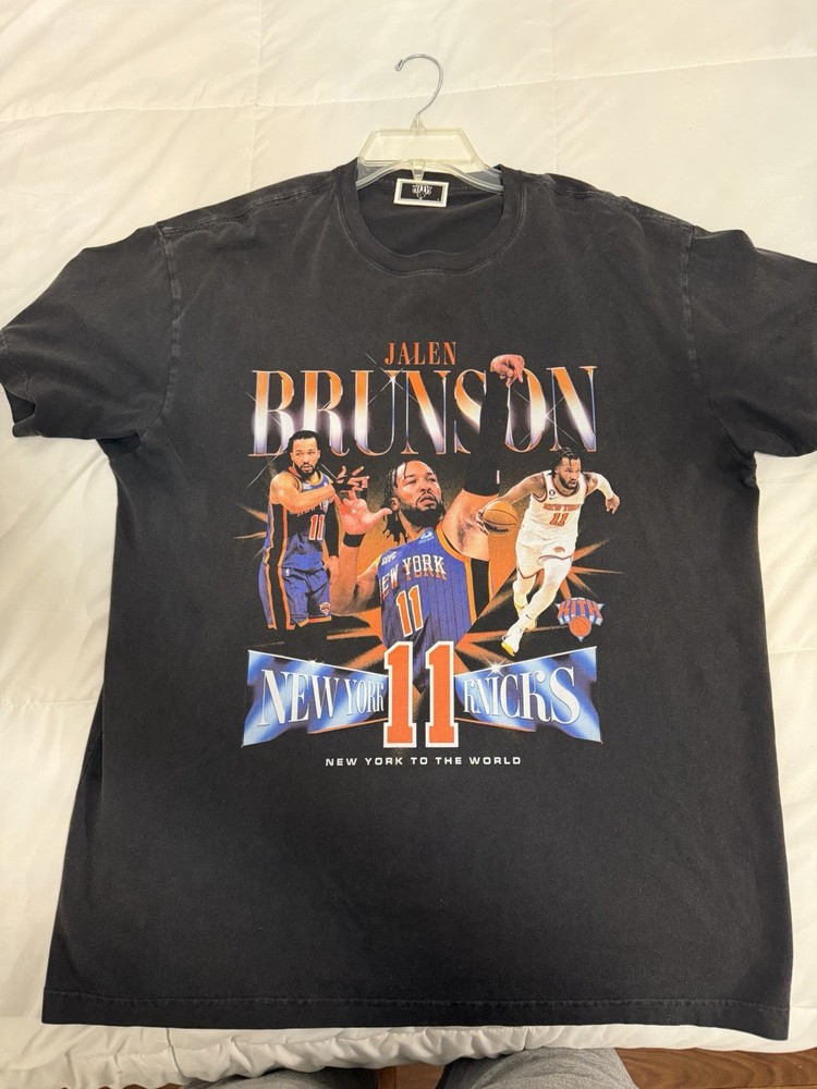 Jalen Brunson X kith Knicks Vintage Tee Shirt Size large