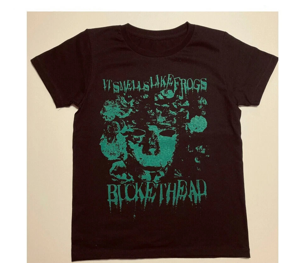 Vtg Buckethead It Smells Like Frogs Cotton Black S-5XL Unisex T-Shirt BH1704