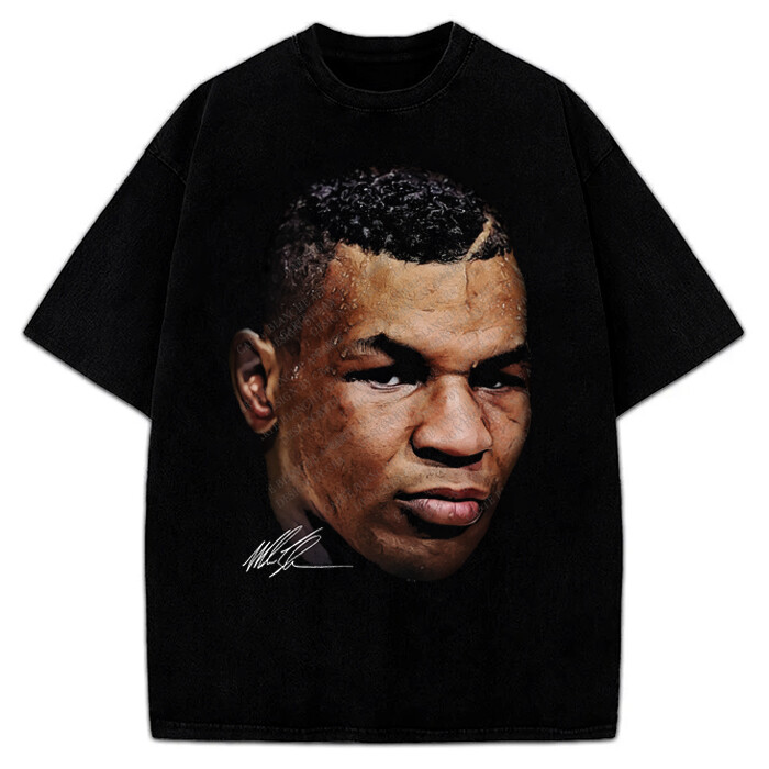 Mike Tyson T-Shirt Young Mike Tyson Portrait Custom Graphic Tee gallery