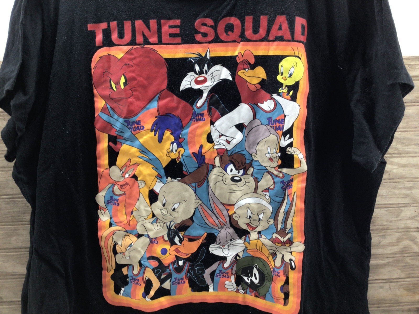 Space Jam A New Legacy Black T-Shirt Tune Squad 2X Short 23" Long gallery