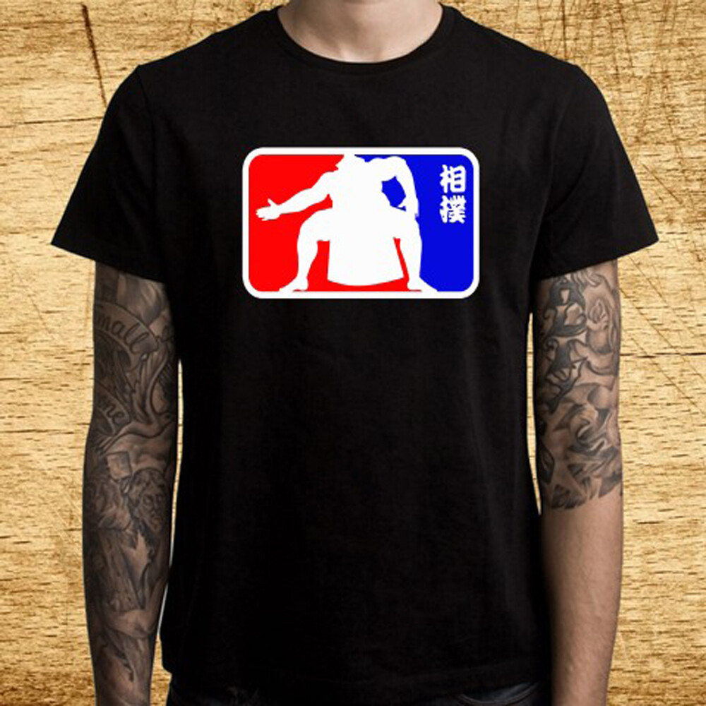 SUMO Japan Famous Sports Men's Black T-Shirt Size S-5XL gallery