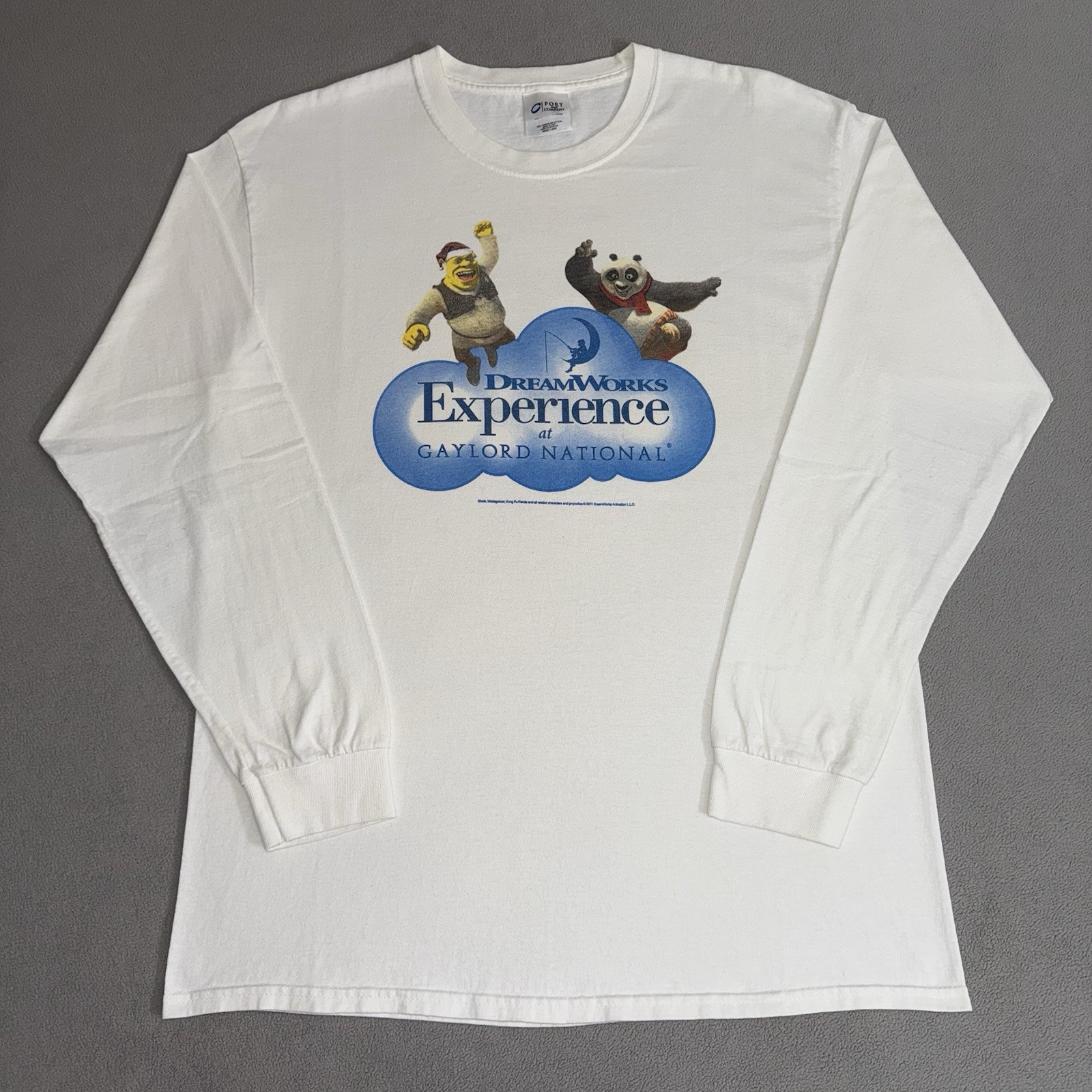 Vintage Dreamworks Ice Skating T-shirt Large Shrek Kung Fu Panda Madagascar Y2K gallery