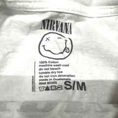 Nirvana in Utero Men’s Small/Medium Pullover T-Shirt Short Sleeve #90355 White