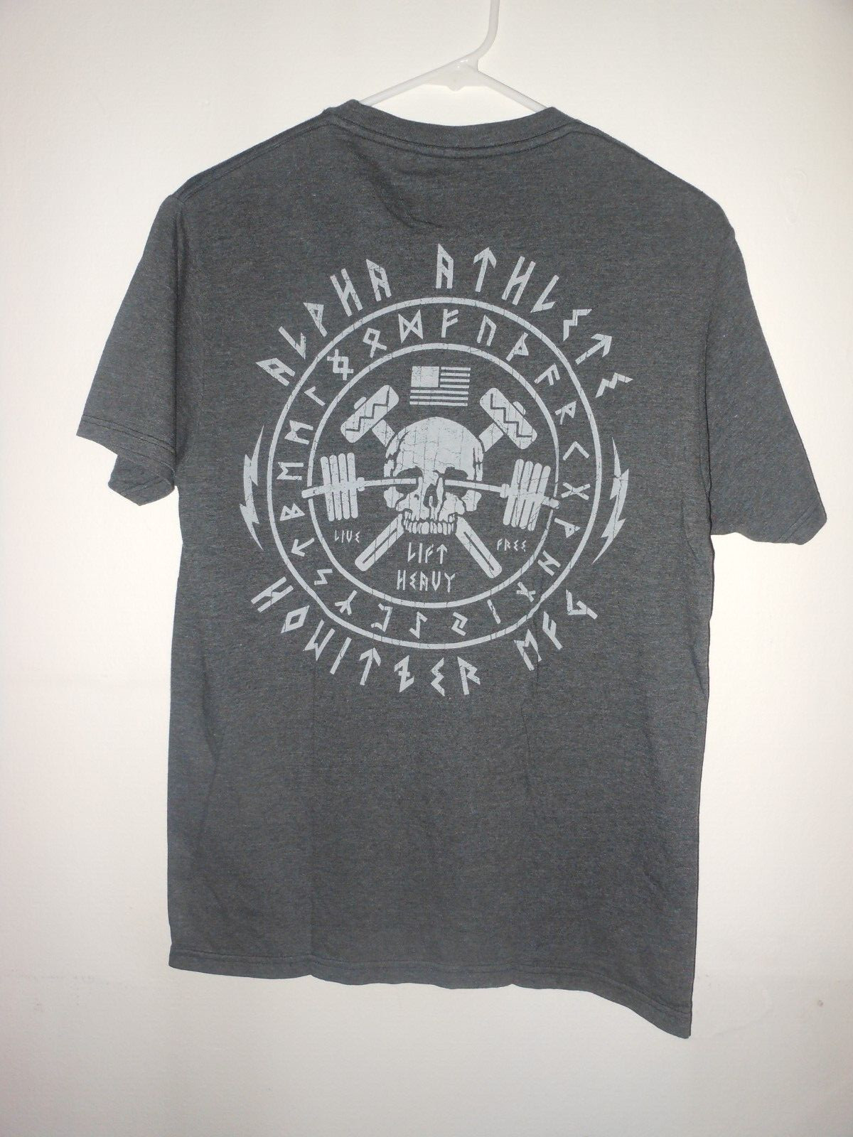 Howitzer Patriot Alpha Athlete Grey T-Shirt Adult M