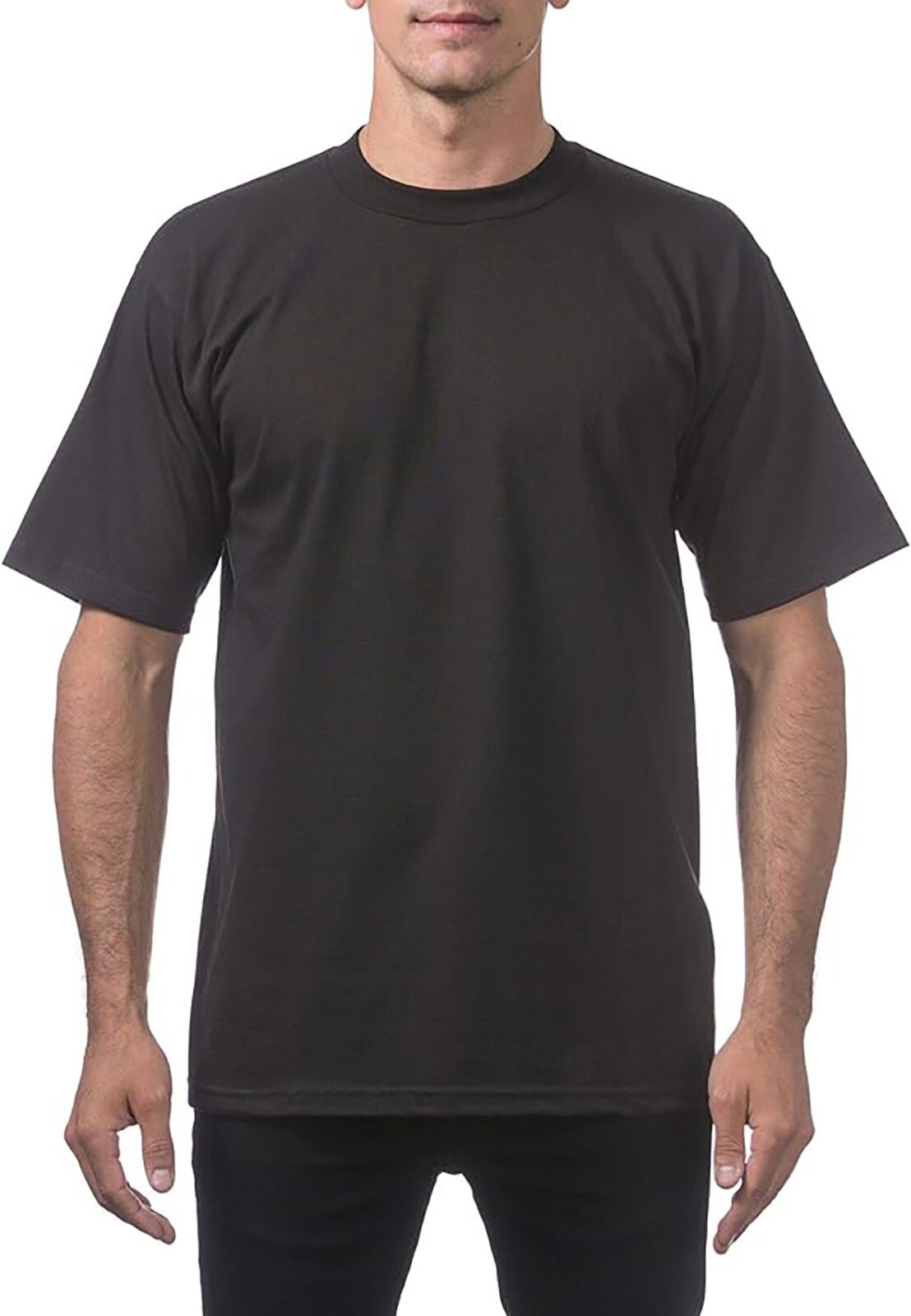 Pro Club Men's 6-Pack Heavyweight Cotton Short Sleeve Crew Neck T-Shirt gallery