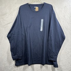 Duluth Trading Co Longtail T Mens 4XL Blue Cotton Long Sleeve T-shirt NWT