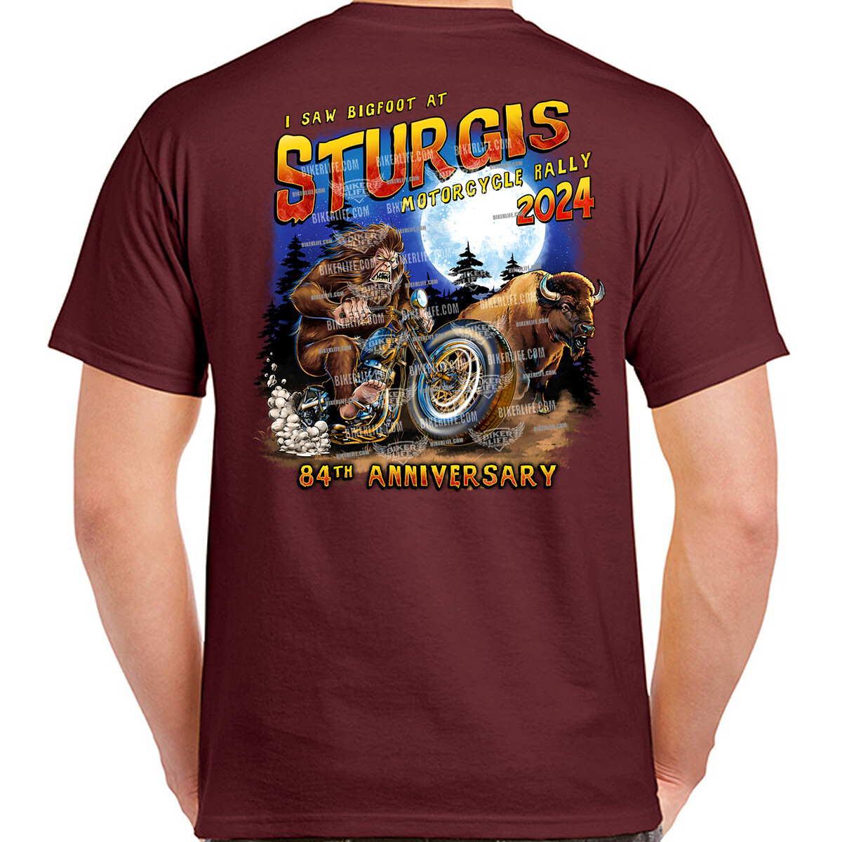 2024 Sturgis Motorcycle Rally Legend of Bigfoot T-Shirt No Harley gallery
