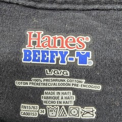 Vintage Hanes Beefy-T L Black Bear Graphic Tee Men’s Cotton Crew Neck