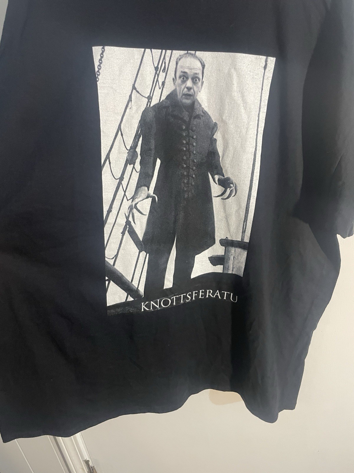 Don Knotts Knottsferatu Vampire Spoof TShirt Size XXL Black Cotton Preowned Good gallery