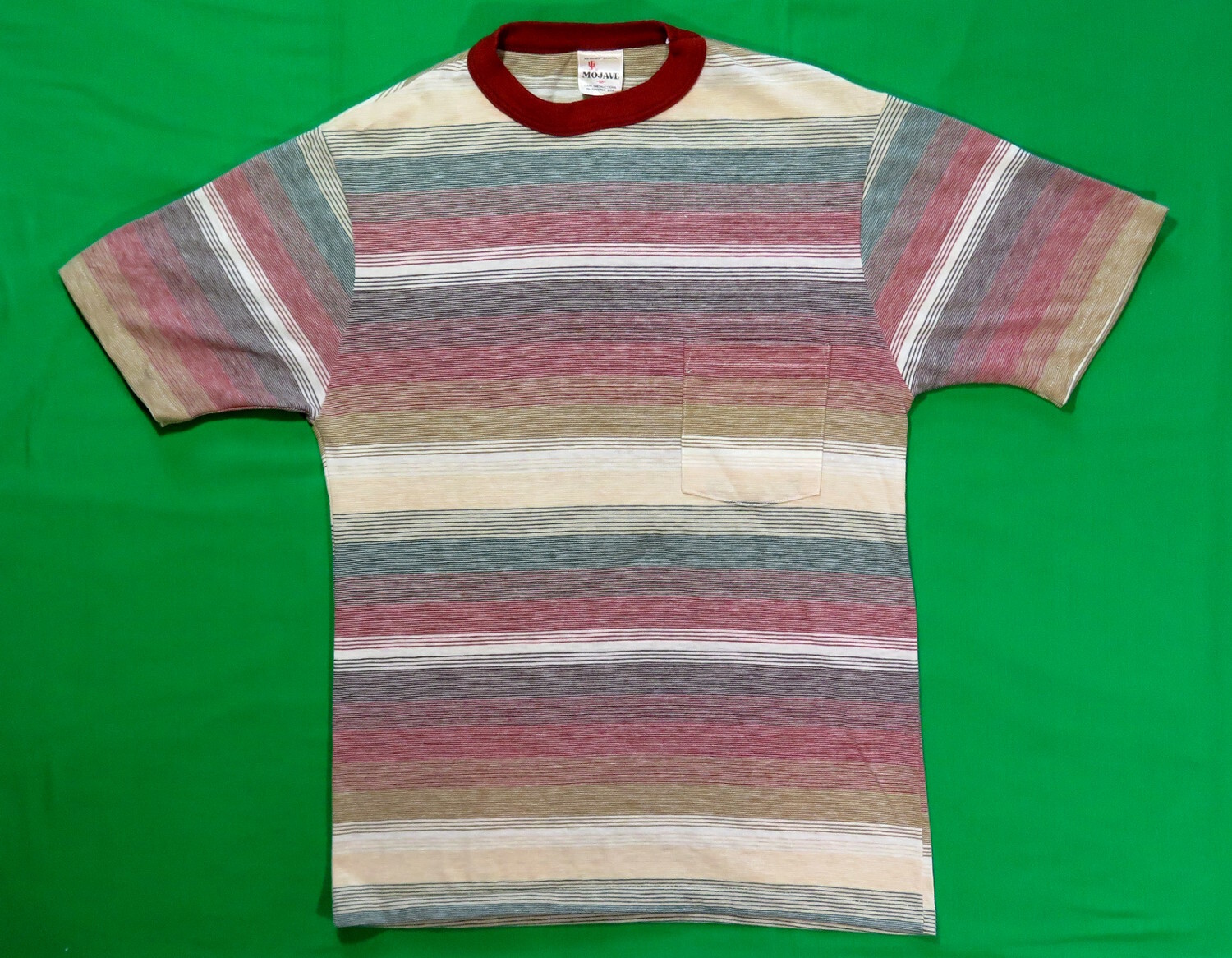Mojave Vintage T Shirt 1970’s Surf Beach Clothing Striped Hang Ten OP Esque