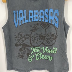 NWT Valabasas Men’s Tee Clear Views Sleeveless Top Size XXL Vintage Grey