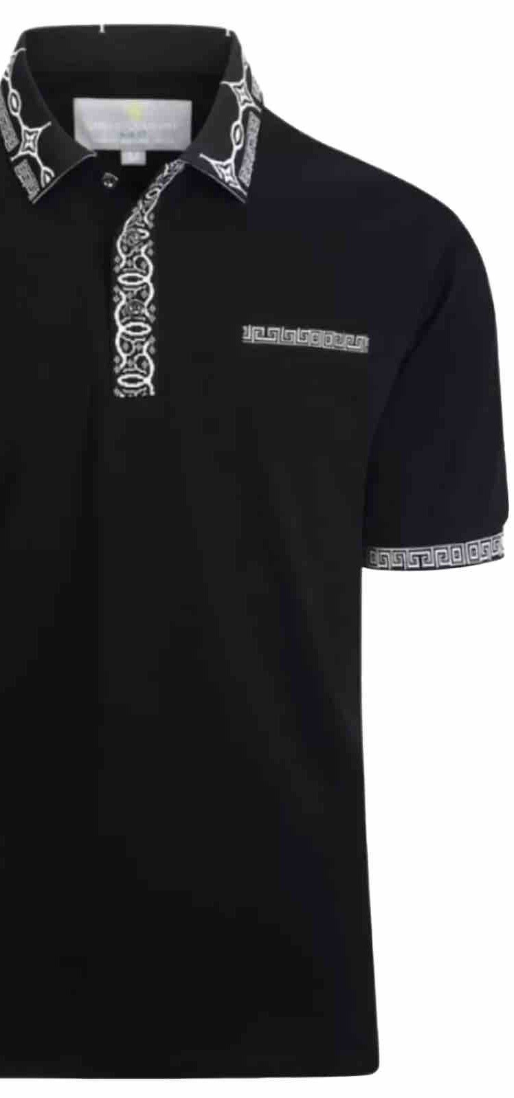 Men's Luxurious Fine Cotton Polo Shirt,Italian Style,Stretch M to 3XL….A18.A gallery