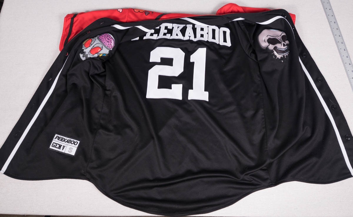 Peekaboo Gen V Reversible Baseball Jersey Small Limited Edition Rave Dubstep gallery