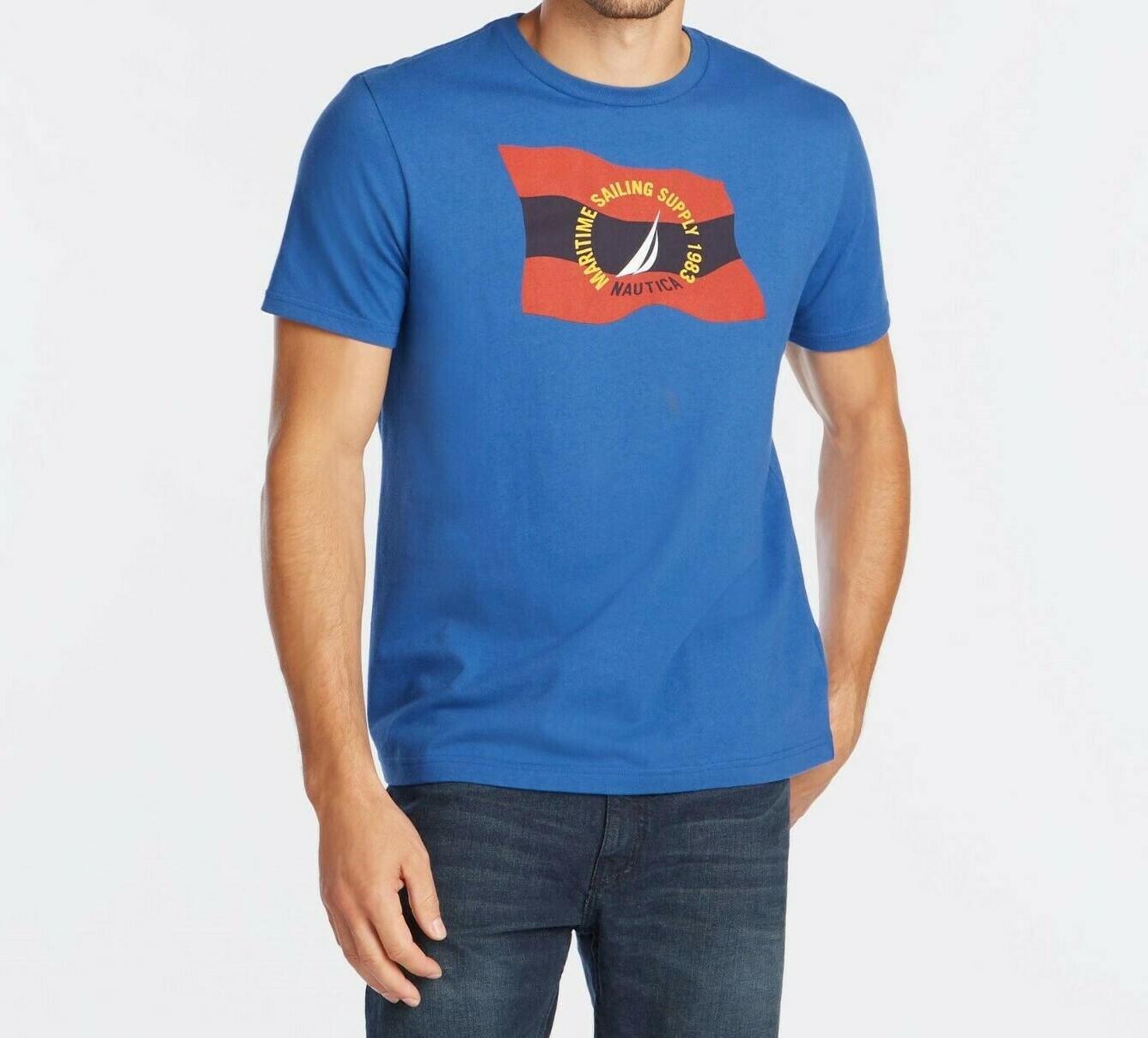 NWT Men's Nautica Short-Sleeve Tee (T) Shirt XS S M L XL XXL 3XL gallery