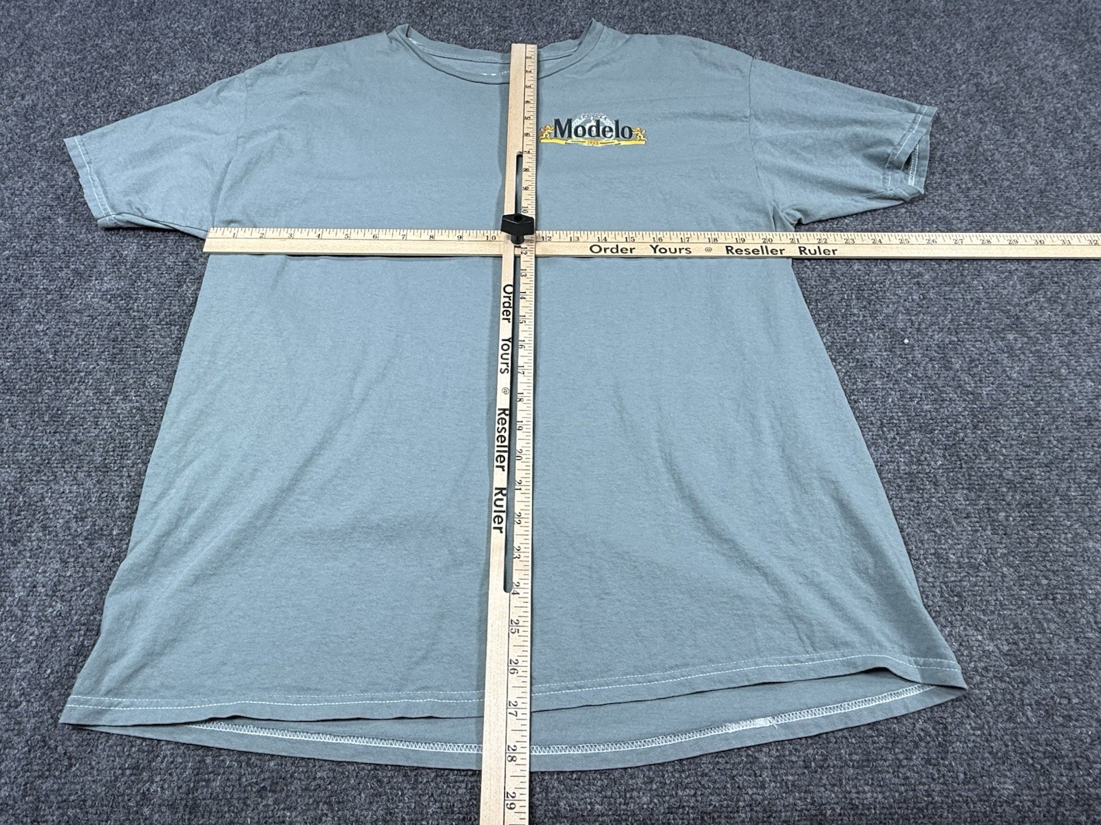 Modelo Especial Beer T-Shirt Men’s XL Green Back Logo 100% Cotton Cerveza Promo gallery