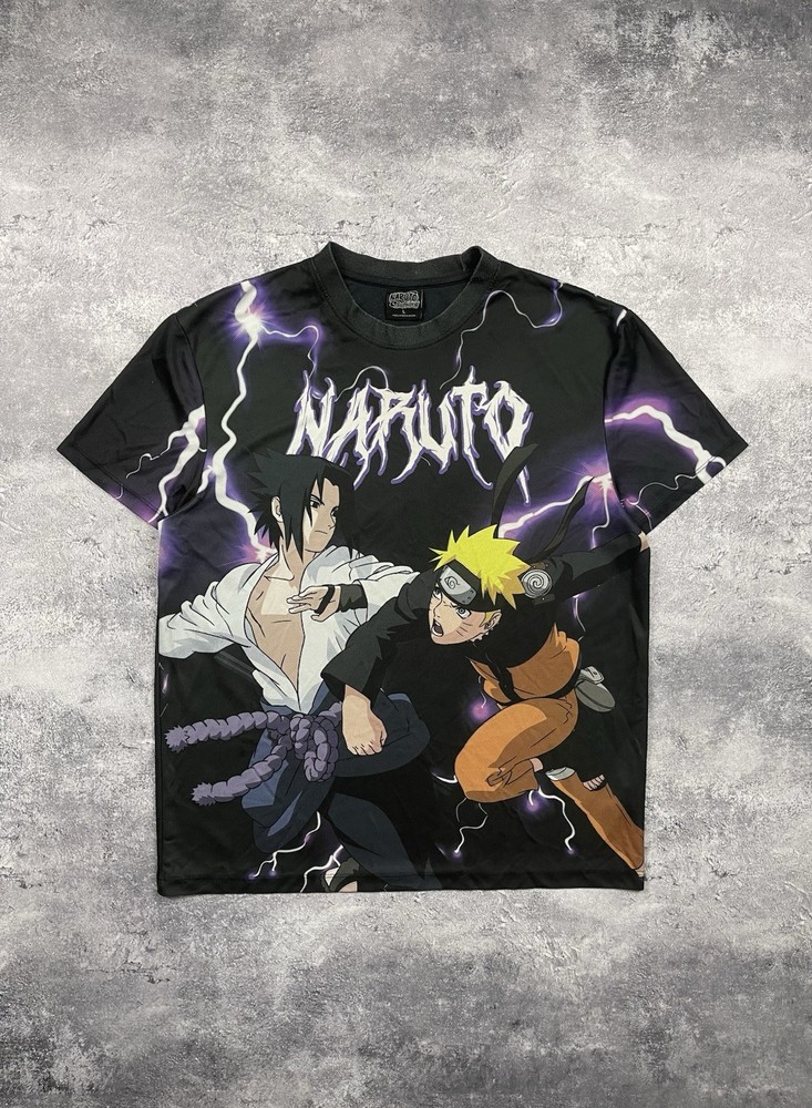 Vintage Naruto Shippuden Sasuke Shonen Jump T-Shirt Rare Tee Hype Size L