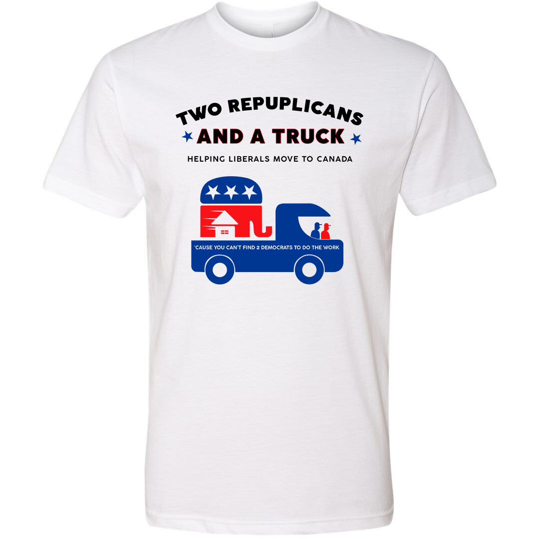 Two Republicans And A Truck Trump 2024 Political Shirts Funny Political Shirts gallery