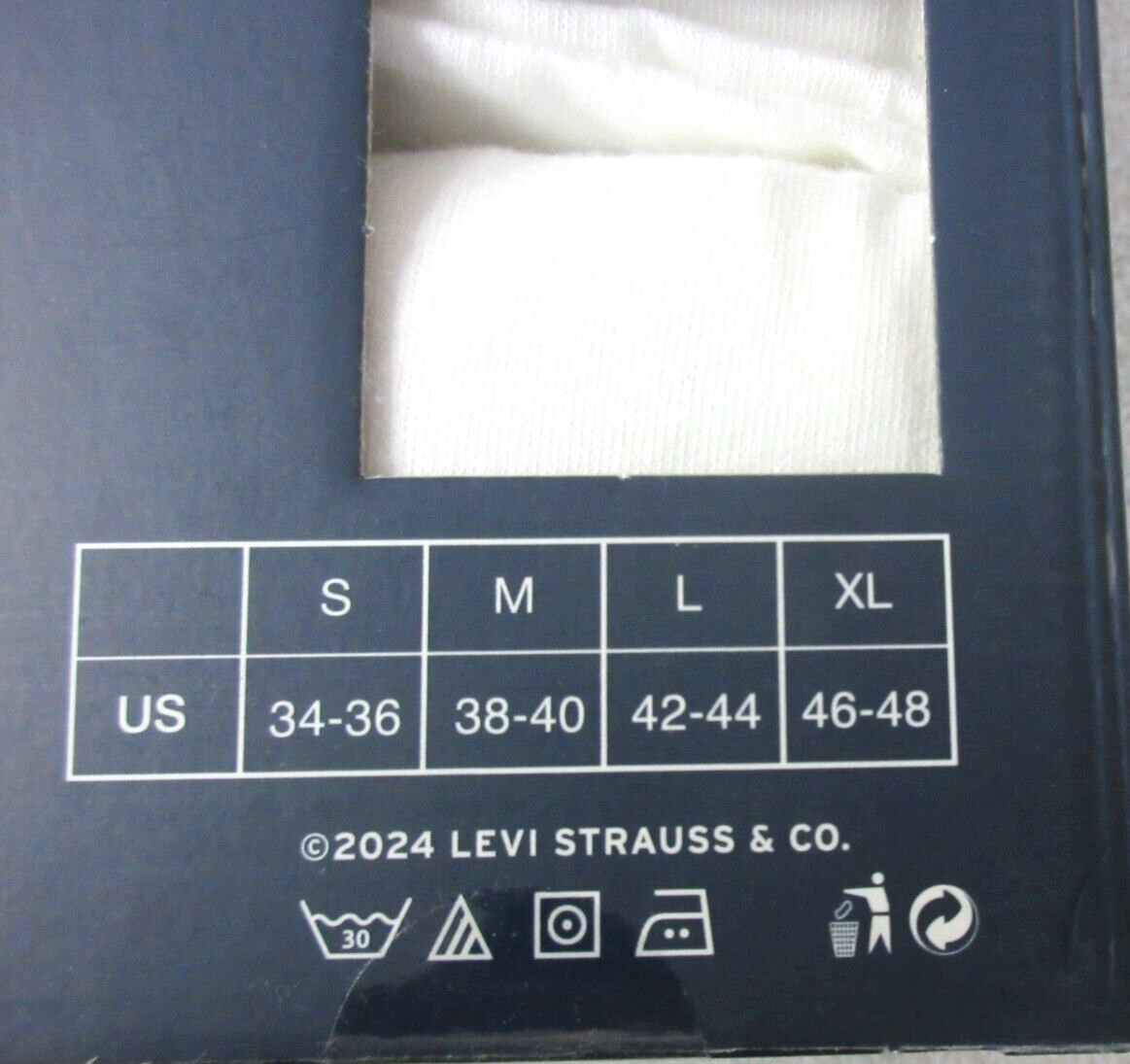 Levi's Men's Crewneck Premium Cotton 3 Pack Tee shirts White NIB Ships Free gallery