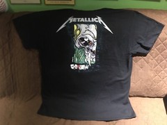 Metallica TShirt – Size XL – 2 Sided: Damage Inc / Historia – Pushead READ INFO