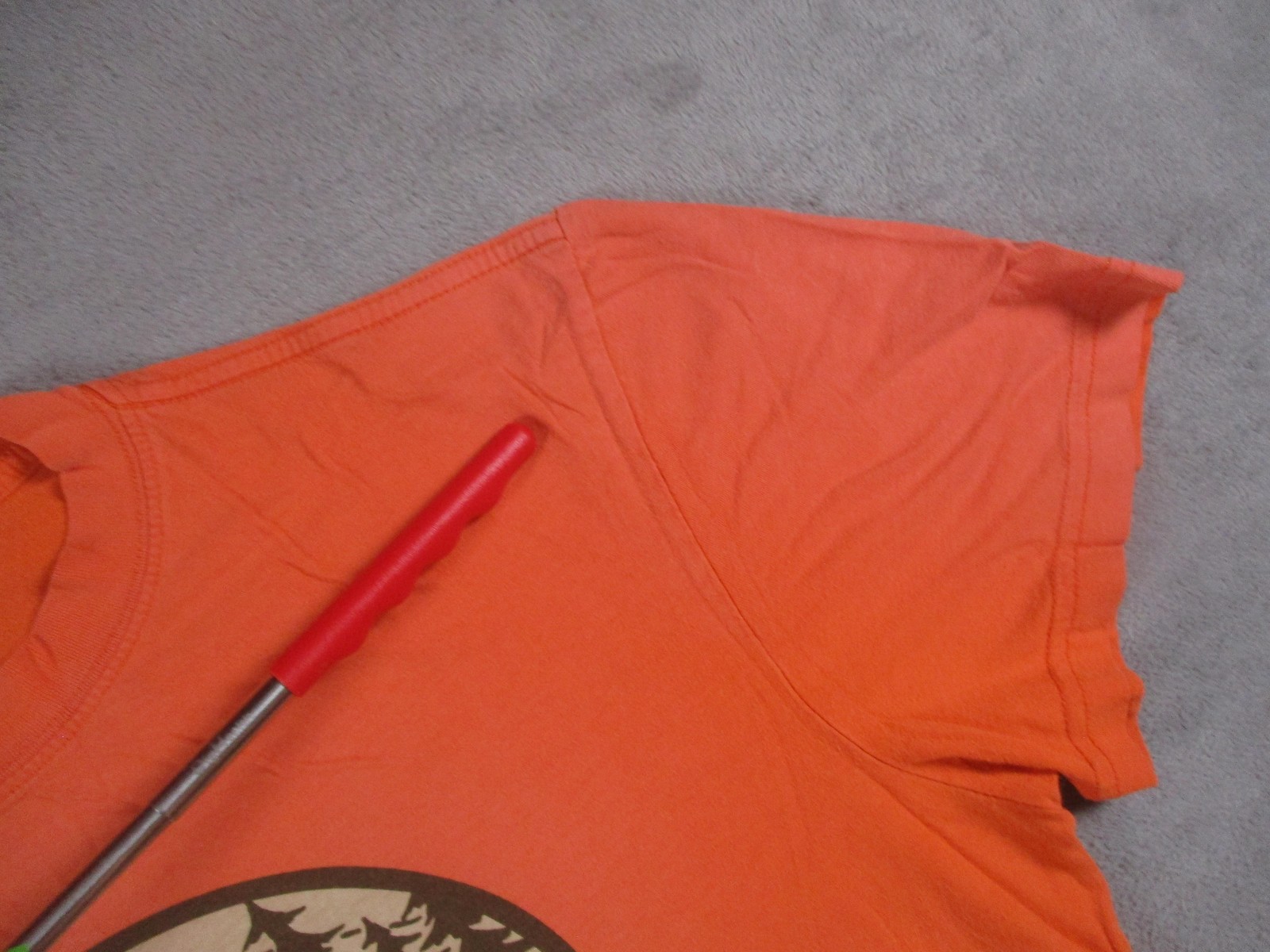 Filson Shirt Mens Medium Orange C.C. Filson Co Seattle WA Graphic Made In USA gallery