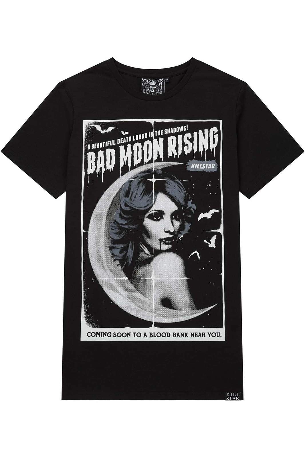 Killstar Bad Moon Rising Vampire bats Gothic Witch Punk Emo T Shirt KSRA002310 gallery